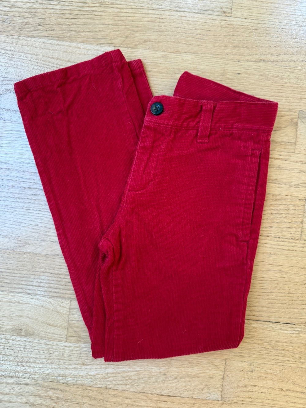 Janie and Jack Boys Red Size 7 Corduroy Pants